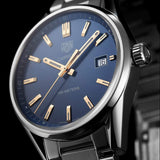 Tag Heuer Carrera Quartz Blue Dial Silver Steel Strap Watch for Women - WAR1112.BA0601 Authentic Buy Shop Now