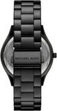 Michael Kors Slim Runway Analog Black Dial Black Steel Strap Watch For Women - MK4734 Authentic Buy Shop Now