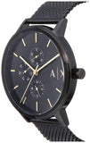 Armani Exchange Cayde Chronograph Black Dial Black Mesh Strap Watch For Men - AX2716 Authentic Buy Shop Now