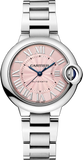 Cartier Ballon Bleu de Cartier Pink Dial Silver Steel Strap Watch for Women - WSBB0046 Authentic Buy Shop Now