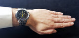 Tissot PRC 200 Chronograph Black Dial Silver Steel Strap Watch For Men - T114.417.11.057.00 Authentic Buy Shop Now