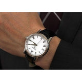 Tissot T Classic Carson White Dial Black Leather Strap Watch for Men - T085.410.16.013.00 Authentic Buy Shop Now