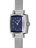 Tissot Lovely Square Blue Dial Silver Mesh Bracelet Watch For Women - T058.109.11.041.00 Authentic Buy Shop Now