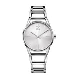 Calvin Klein Stately White Dial Silver Steel Strap Watch for Women - K3G23126 Authentic Buy Shop Now