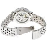 Fossil Boyfriend Automatic Skeleton Silver Dial Silver Steel Strap Watch for Women - ME3067 Authentic Buy Shop Now