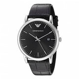 Emporio Armani Classic Quartz Black Dial Black Leather Strap Watch For Men - AR1692 Authentic Buy Shop Now
