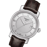 Tissot T Classic Bridgeport Silver Dial Brown Leather Strap Watch For Men - T097.410.16.038.00 Authentic Buy Shop Now