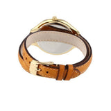Michael Kors Runway Gold Dial Brown Leather Strap Watch For Women - MK2256 Authentic Buy Shop Now