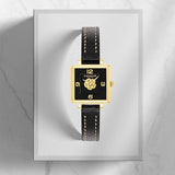 Coach Black Square Dial Black Leather Strap Watch for Women - 14503695 Authentic Buy Shop Now