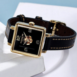 Coach Black Square Dial Black Leather Strap Watch for Women - 14503695 Authentic Buy Shop Now