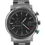 Gucci G Chrono Black Dial Black Steel Strap Watch For Men - YA101331 Authentic Buy Shop Now