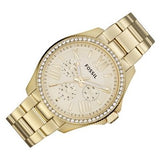 Fossil Cecile Chronograph Gold Dial Gold Steel Strap Watch for Women - AM4482 Authentic Buy Shop Now