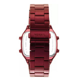 Fossil Retro Analog-Digital Black Dial Red Steel Strap Watch for Men - FS5897 Authentic Buy Shop Now