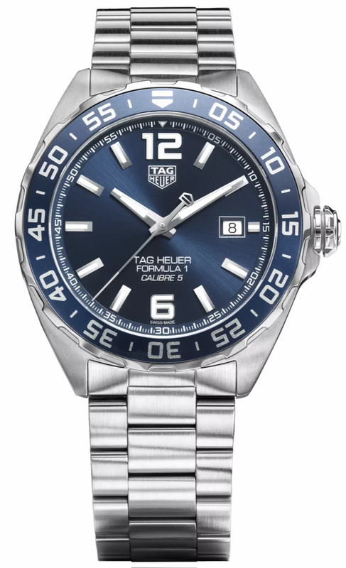 Tag Heuer Formula 1 Bucherer Blue Edition Blue Dial Silver Steel Strap Watch for Men - WAZ2015.BA0842 Authentic Buy Shop Now