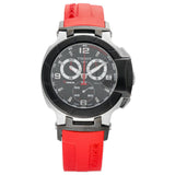 Tissot T Race Chronograph Black Dial Red Rubber Strap Watch for Men - T048.417.27.057.01 Authentic Buy Shop Now