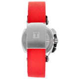 Tissot T Race Chronograph Black Dial Red Rubber Strap Watch for Men - T048.417.27.057.01 Authentic Buy Shop Now
