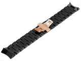 Emporio Armani Valente Ceramica Chronograph Black Dial Black Steel Strap Watch For Men - AR1410 Authentic Buy Shop Now