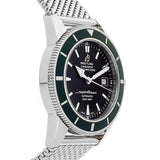 Breitling Superocean Heritage 42mm Chronograph Green Bezel Mens Watch - A1732136 Authentic Buy Shop Now