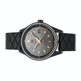 Tag Heuer Carrera Diamonds Anthracite Black Dial Black Leather Strap Watch for Women - WAR1115.FC6392 Authentic Buy Shop Now