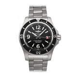 Breitling Superocean Automatic 44mm Black Dial Silver Steel Strap Watch for Men - A17367D71B1A1 Authentic Buy Shop Now