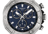 Tissot T Race Chronograph Blue Dial Silver Steel Strap Watch For Men - T141.417.11.041.00 Authentic Buy Shop Now