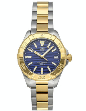 Tag Heuer Aquaracer Blue Dial Two Tone Steel Strap Watch for Women - WBD1325.BB0320 Authentic Buy Shop Now