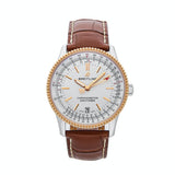 Breitling Navitimer Automatic 41mm White Dial Brown Leather Strap Mens Watch - U17326241G1P1 Authentic Buy Shop Now