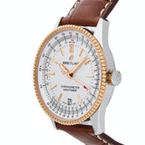 Breitling Navitimer Automatic 41mm White Dial Brown Leather Strap Mens Watch - U17326241G1P1 Authentic Buy Shop Now