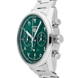 Tag Heuer Carrera Automatic Chronograph Limited Edition Green Dial Silver Steel Strap Watch for Men - CBN2014.EB0240 Authentic Buy Shop Now