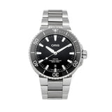 Oris Aquis Date Black Dial Silver Steel Strap Watch for Men - 0173377304134-0782405PEB Authentic Buy Shop Now