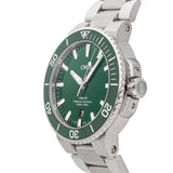 Oris Aquis Date Green Dial Silver Steel Strap Watch for Men - 0173377304157-0782405PEB Authentic Buy Shop Now