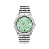 Breitling Chronomat Automatic 36 Diamonds Green Dial Two Tone Steel Strap Watch for Women - A10380591L1A1 Authentic Buy Shop Now