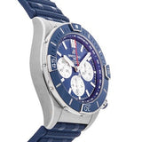 Breitling Super Chronomat B01 44 Blue Dial Blue Rubber Strap Watch for Men - AB0136161C1S1 Authentic Buy Shop Now