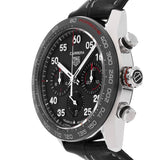 Tag Heuer Carrera Porsche Chronograph Special Edition Black Dial Black Leather Strap Watch for Men - CBN2A1F.FC6492 Authentic Buy Shop Now