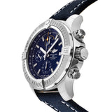 Breitling Avenger Chronograph 45mm Blue Dial Blue Calfskin Strap Watch for Men - A13317101C1X2 Authentic Buy Shop Now