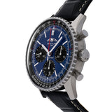 Breitling Navitimer B01 Chronograph 41 Blue Dial Black Leather Strap Watch for Men - AB0139241C1P1 Authentic Buy Shop Now