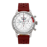 Breitling Top Time B01 Ford Thunderbird White Dial Red Leather Strap Watch for Men - AB01766A1A1X1 Authentic Buy Shop Now