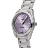 Omega Seamaster Aqua Terra Quartz Purple Dial Silver Steel Strap Watch for Women - 220.10.28.60.60.001 Authentic Buy Shop Now