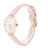 Michael Kors Petite Portia Silver Dial Pink Rubber Strap Watch For Women - MK2735 Authentic Buy Shop Now