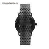 Emporio Armani Automatic Multifunction Black Dial Black Mesh Bracelet Watch For Men - AR60025 Authentic Buy Shop Now