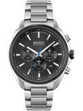 Hugo Boss Montre Distinct Black Dial Silver Steel Strap Watch for Men - 1513857 Authentic Buy Shop Now