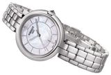 Tissot T Lady Flamingo Diamonds White Dial Silver Steel Strap Watch For Women - T094.210.11.116.01 Authentic Buy Shop Now
