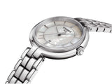 Tissot T Lady Flamingo Diamonds White Dial Silver Steel Strap Watch For Women - T094.210.11.116.01 Authentic Buy Shop Now