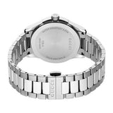 Gucci G Timeless Grey Dial Silver Steel Strap Watch For Men - YA126441 Authentic Buy Shop Now