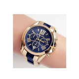 Michael Kors Bradshaw Navy Blue Dial Two Tone Steel Strap Watch for Women - MK6268 Authentic Buy Shop Now