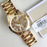 Michael Kors Layton Chronograph Gold Dial Gold Steel Strap Watch for Women - MK5959 Authentic Buy Shop Now