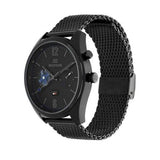Tommy Hilfiger Deacon Analog Black Dial Black Mesh Bracelet Watch for Men - 1791547 Authentic Buy Shop Now