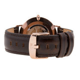 Daniel Wellington Classic Bristol Black Dial Brown Leather Strap Watch for Men - DW00100137 Authentic Buy Shop Now