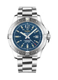 Breitling Colt Automatic 44mm Blue Dial Silver Steel Strap Mens Watch - A1738811/C906/173A Authentic Buy Shop Now