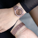 D1 Milano Ultra Thin Brown Dial Gold Steel Strap Watch for Unisex - D1-UTBJ10 Authentic Buy Shop Now